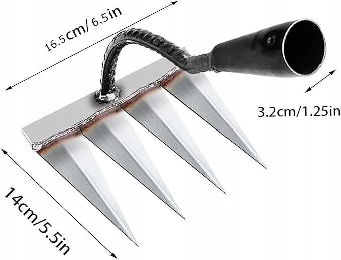 Wymiary głowicy 4-zębnej 16,5 cm i średnica tulei 3,2 cm